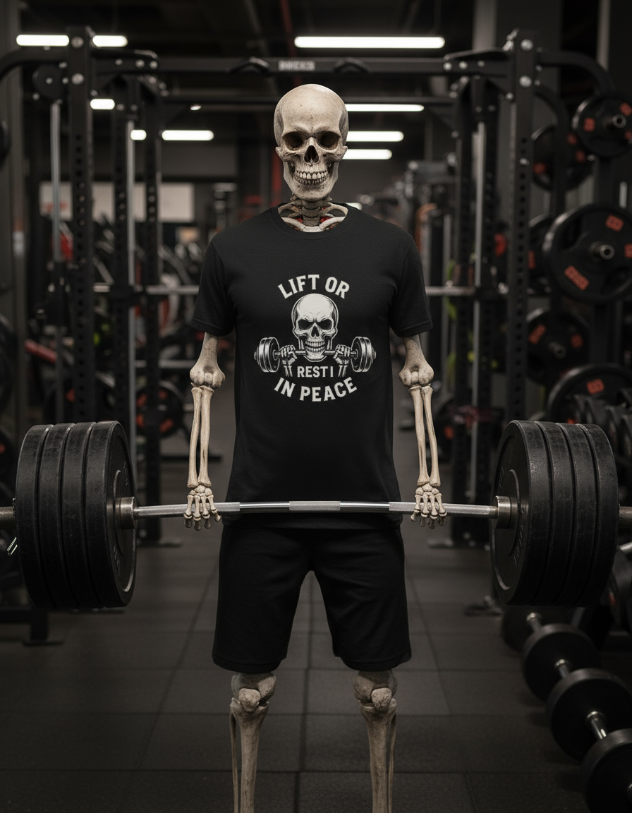 Lift or Rest in Peace – TrenchBravo Gym Tee
