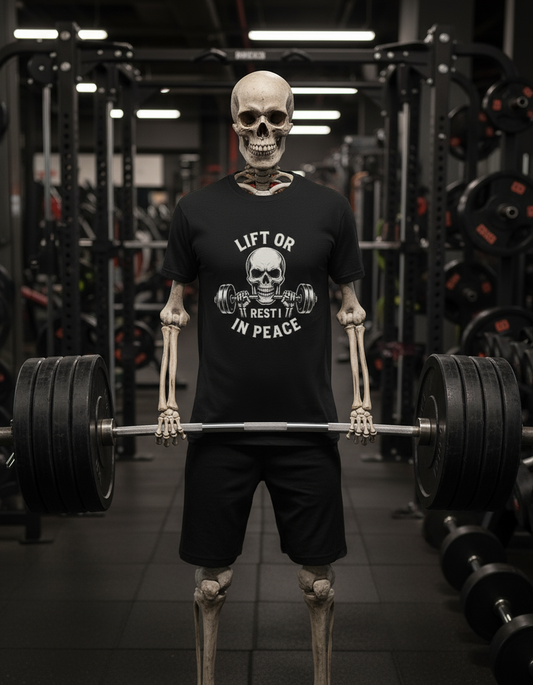 Lift or Rest in Peace – TrenchBravo Gym Tee